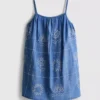 1,5–9 år | broderad cami-klänning i chambray