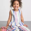 1,5–9 år | randig peplum-blus