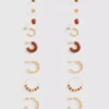 9-pack örhängen (stift och ringar)