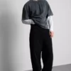 Baggy-jeans med medelhög midja