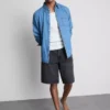 Baggy-jeansshorts med medelhög midja
