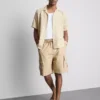 Cargoshorts i linneblandning