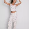 Disneys pyjamasar i bomullsrik tröja med tryck i Winnie the Pooh-motiv