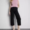 Korta jeans i denim med vida ben