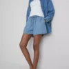 Mjukisbyxor i bomullsdenim