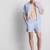 Randiga shorts med pyjamasar
