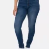 Skinny jeans med hög midja