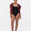 Sömlös, figursydd bodysuit