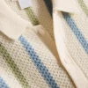 0–12 månader | Set med randig stickad polotröja och shorts