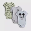 0–18 månader | 3-pack Disney-bodys för nyfödda med Mickey Mouse och Donald Duck – med utrymme att växa