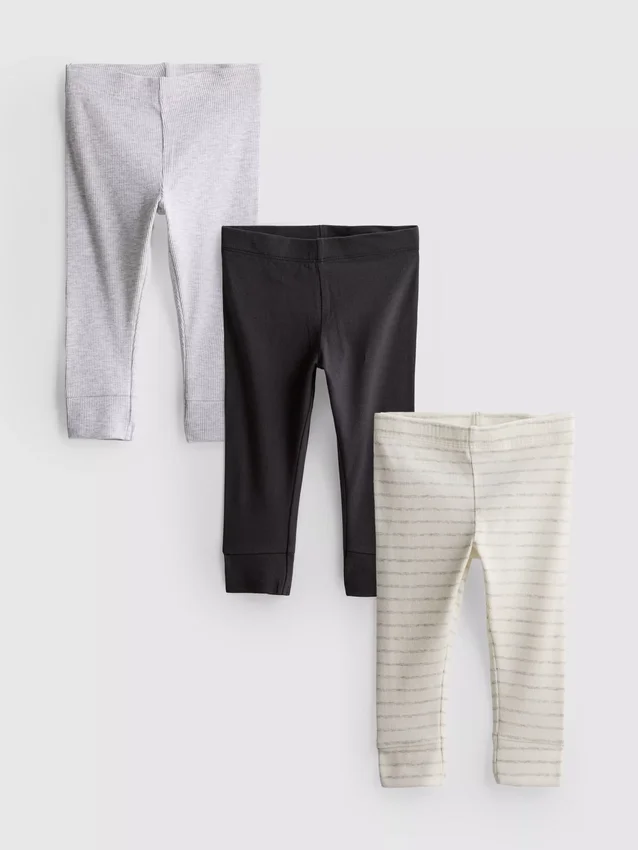 0–18 månader | 3-pack leggings för nyfödda