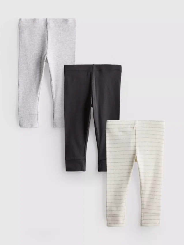 0–18 månader | 3-pack leggings för nyfödda