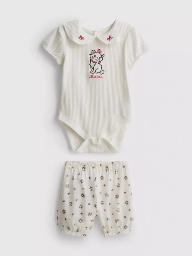 0–18 månader | Disneys Aristokatterna – Marie-bodysuit och bloomers, set för nyfödda