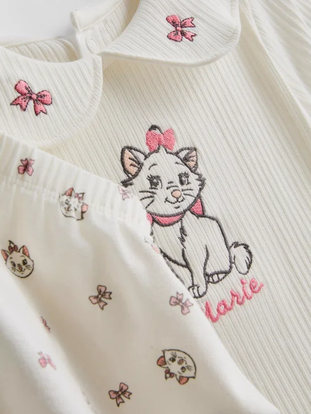 0–18 månader | Disneys Aristokatterna – Marie-bodysuit och bloomers, set för nyfödda
