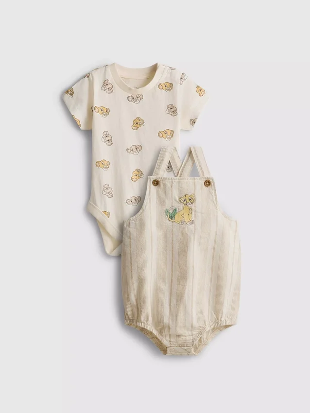 0–18 månader | Disneys Lejonkungen-set med bodysuit och bloomers för nyfödda