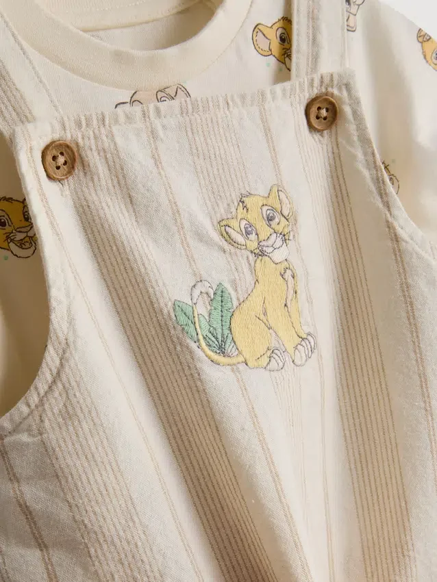 0–18 månader | Disneys Lejonkungen-set med bodysuit och bloomers för nyfödda
