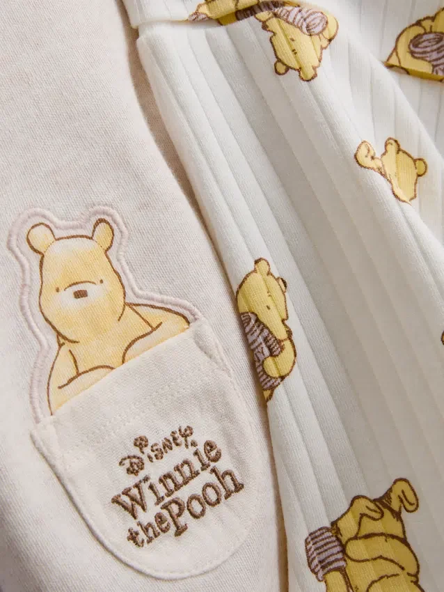 0–18 månader | Disneys Nalle Puh-set med omlotttröja och Shorts för nyfödda