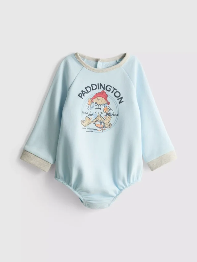 0–18 månader | Paddington Bear långärmad body för nyfödda