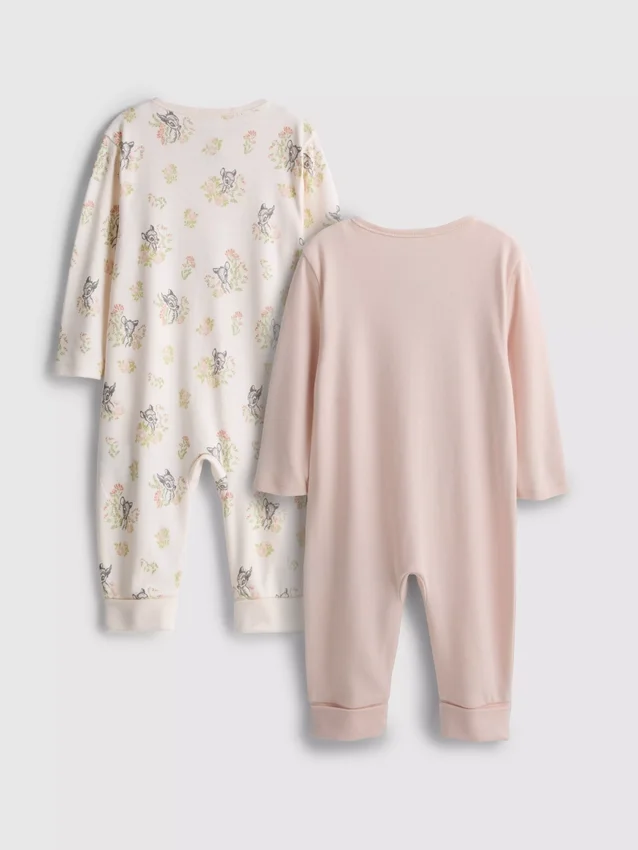 0–24 månader | 2-pack Disney Bambi-body med dragkedja