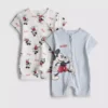 0–24 månader | 2-pack Disney-bodyer med Musse Pigg
