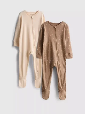 0–24 månader | 2-pack pyjamasbyxor med dragkedja