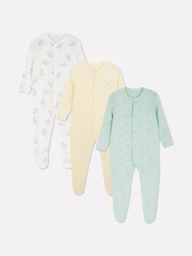 0–24 månader | 3-pack Disneys Dumbo-pyjamasbyxor med tryckknappar