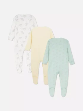 0–24 månader | 3-pack Disneys Dumbo-pyjamasbyxor med tryckknappar