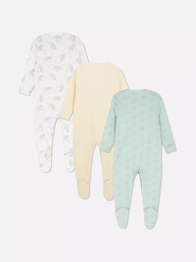 0–24 månader | 3-pack Disneys Dumbo-pyjamasbyxor med tryckknappar