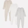 0–24 månader | 3-pack pyjamaser med tryckknappar