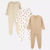 0–24 månader | 3-pack pyjamaser med tryckknappar