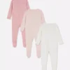 0–24 månader | 3-pack pyjamaser med tryckknappar
