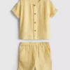 0–24 månader | Set med skjorta och shorts i cheesecloth