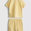 0–24 månader | Set med skjorta och shorts i cheesecloth