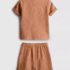 0–24 månader | Set med skjorta och shorts i cheesecloth