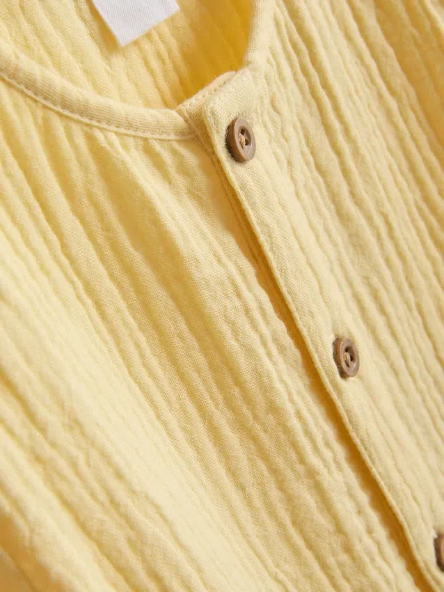 0–24 månader | Set med skjorta och shorts i cheesecloth