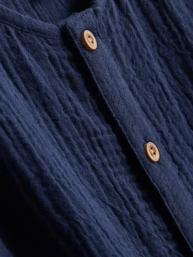 0–24 månader | Set med skjorta och shorts i cheesecloth