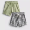 0–36 månader | 2-pack texturerade Shorts