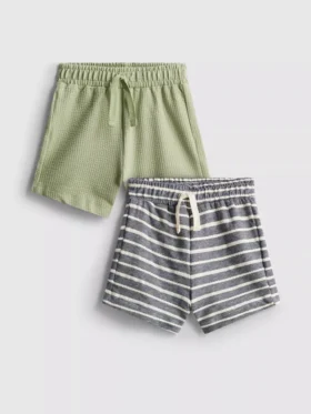 0–36 månader | 2-pack texturerade Shorts