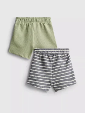 0–36 månader | 2-pack texturerade Shorts