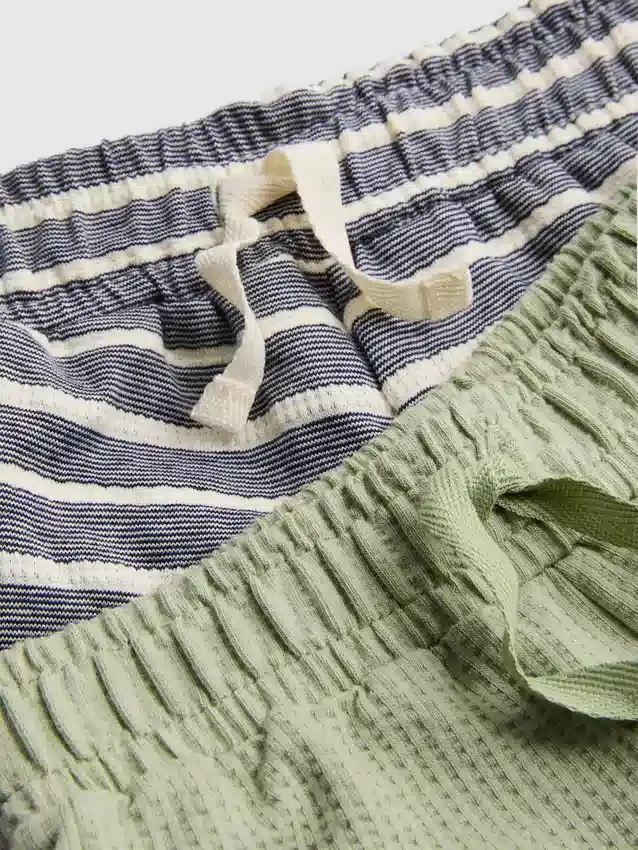 0–36 månader | 2-pack texturerade Shorts