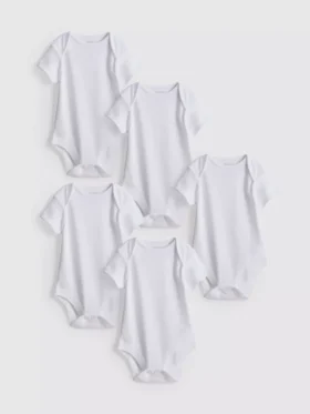 0–36 månader | 5-pack kortärmade bodys
