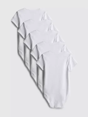 0–36 månader | 5-pack kortärmade bodys