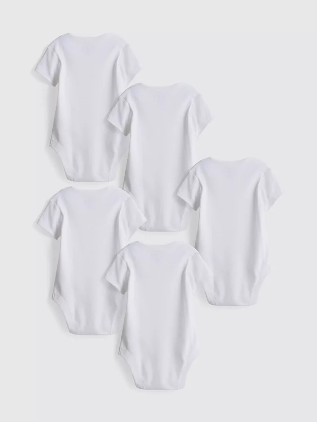 0–36 månader | 5-pack kortärmade bodys