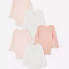 0–36 månader | 5-pack långärmade bodys