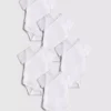 0–36 månader | 5-pack ribbade bodys med omlottframsida