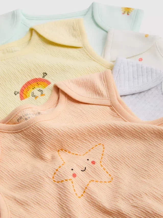 0–36 månader | 5-pack ärmlösa bodys