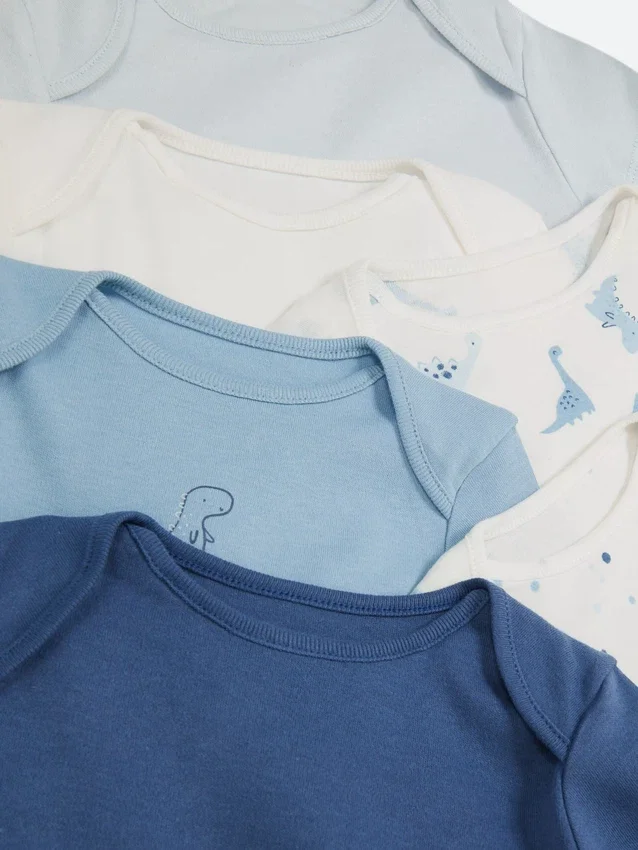 0–36 månader | 7-pack kortärmade bodys
