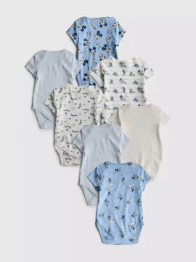 0–36 månader | 7-pack kortärmade bodys med Disneys Musse Pigg