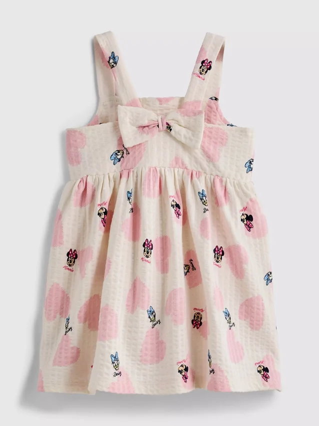 0–36 månader | Disneys Minnie Mouse och Daisy Duck – texturerad smockklänning