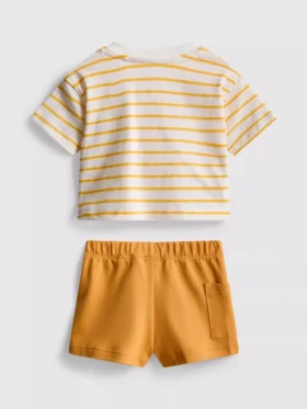 0–36 månader | Set med boxig T-shirt och shorts